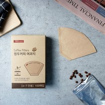 생활을그리다 원두 커피 여과지 4~7잔용 [3~4인용] 100매, 1개, 100개입