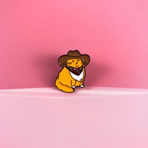 패션 브로치 캐릭터 뱃지 가방 미니 고양이 아크릴 귀여운 뱃찌 동물 핀뱃지 금속 핀브로치 베찌 브롯치 예쁜 뺏지 카우보이