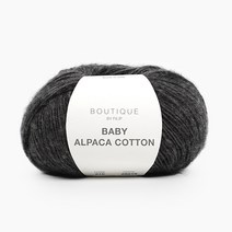 베이비 알파카 1볼 50g 215m 대바늘실 뜨개실 고급의류실, 215.차콜블랙, 1개
