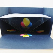 4인 빛의간섭 착시 3D 홀로그램 상자 만들기 준비물 스크린 3D영상 홀로그래피 제작 어린이 실험 수업