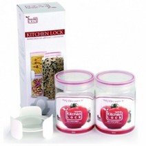 키친락(KITCHEN LOCK) 2P SET - K0002 보관 밀폐용기 밀폐용기 보관용기 프라스틱용기 냉장고보관용기 음식보관용기