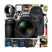 니콘 Nikon Z6II 미러리스 카메라 바디 NIKKOR Z 24-70mm f/4 S 렌즈 키트 1663 FX-포맷 풀프레임 4K UHD 번들 FTZ 마운트 어댑터 데코 기어 백