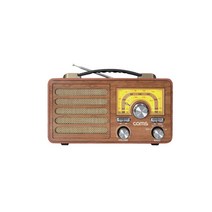 블루투스 스피커 라디오 Brown 레트로 LCTB600 미니 거실 감성 캠핑 대형 소형 카페 휴대용 명품, 1개, 1개