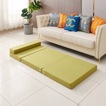 바닥용 편안한잠자리 싱글족 자취방 접이식매트리스 부드러운매트 침실가구 부드럽고안락함 삼단 미니멀라이프 심플한방