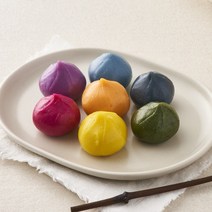 맛있는떡 디저트떡 6가지맛 굳지않는 떡 답례떡 돌떡 백일떡 꿀떡 초코떡 과일떡 옥수수떡, 420g, 1개, 말랑과일떡