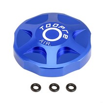 MTB 자전거 공기 가스 밸브 커버 프론트 포크 캡 플러그 알루미늄 합금 보호 어깨 먼지 액세서리, [02] 파란