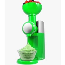 가정용 소프트 아이스크림 기계 요거트 젤라또 업소용 머신 냉동 과일 디저트 메이커, 초록