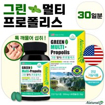 식약처 인증 브라질 그린 프로폴리스 츄어블 60캡슐 1개월분 . 미국 직수입 구강 입속 항균 항산화 면역 기능 항산화 세포보호 피부 눈 건강 에너지 활력 생성 뼈 건강, 3통