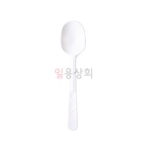 일용상회 일회용 스푼 BW 중 145mm 개별포장 2000개 백색 빙수 아이스크림, 1개