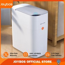 센서 자동 예쁜 휴지통 방수 욕실 스마트 쓰레기통 Joybos 미니 캐비닛 주방 터치, 02=White_10L