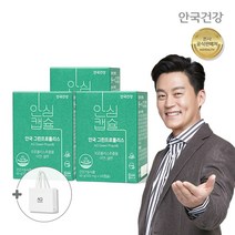 안국건강 그린 프로폴리스 브라질 청정 프로폴리스추출물 아연 셀렌 구강항균 항산화, 120캡슐 3병(6개월분)+쇼핑백 증정