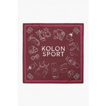 KOLON SPORT 남녀공용 크레용 반다나 QEAAX23110WIN, 와인, XXX