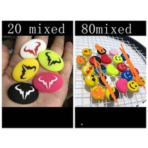 테니스 라켓 진동 감쇠기를 줄이기 위해 100pcs 꽃 테니스 라켓 완충기, 다른