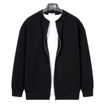 BSRTCD006 남자 빅사이즈 라운드넥 지퍼 가디건 M-3XL