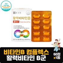 수용성 활력 비타민B 60정 비타민B군 컴플렉스 영양제 8가지 영양성분 60대 70대
