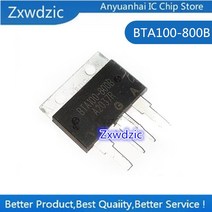 산업용 2pcs 100% BTA100 BTA100-800B TOP4P 고전력 양방향 사이리스터 800V, 한개옵션0