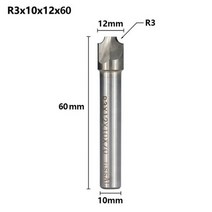 엔드밀 드릴밀 xcan 코너 라운딩 엔드 밀 r1.0-r12 hss 반경 밀링 커터 cnc 라우터 비트, r3.0, 1개