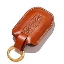 호즈 베라크루즈 스마트키케이스 자동차 소가죽 차키홀더 100%핸드메이드 차키커버 키지갑 키링 선물포장, HK01-골드 네이비