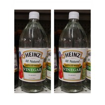 Heinz All Natural Distilled White Vinegar 5% Acidity 하인즈 자연 증류 화이트 식초 5% 산도 32oz 4팩, 1세트