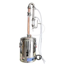 멸균 증류기 에센셜 오일 추출기 착유 축압 정유기, 25L크리스탈-표준 스테인레스 스틸 문자열 향