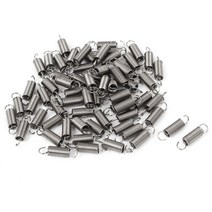 토션 소파 훅 교체용 용수철 스프링 66pcs 0.4mmx3x12mm 304 스테인레스 스틸 듀얼 후크 해양 컴퓨터 전자 자동차 용 작은 장력, 없음