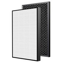 2 PCS 샤프 공기 청정기 KC-D40E KC-G40E KC-D50E KC-G50E KC-D40Y 필터 FZ-D40HFE FZ-D40DFE 홈, Hepa and Carbon