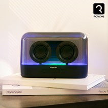 로이체 트랜스페어런트 LED 블루투스 스피커 BTS-360 휴대용 무드조명 무선 스피커