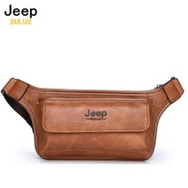 JEEP BULUO 브랜드 캐주얼 기능성 머니폰 벨트백 가슴주머니 허리백 남녀공용 팩 슬링백 가죽 힙백