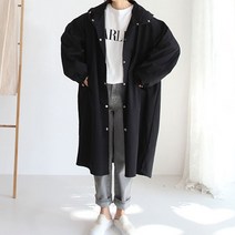 애플망고샵 빅사이즈 오버핏 후드 야상점퍼 여성 사파리