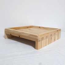 자동급수기받침대 강아지식탁 대형견식탁 고양이 원목식탁 물그릇받침 넓은그릇용