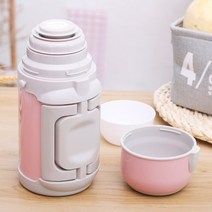 보온병 병 아기 분유 휴대용 단열 컵 가정용 대용량 첫번째000ml 야외 주전자 여성을 만들기 위해 외출, [01] 분홍