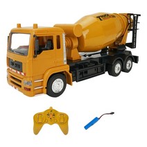RC 트럭 오프로드 트레일러 대형 덤프 시멘트 믹서 엔지니어링 차량 모델 장난감 조명 소리 건설 취미 장난감 선물, rc 덤프 트럭
