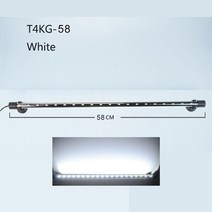 어항 조명 수족관 led 스팟 등 수족관 빛 LED 방수 물고기 탱크 수중 램프 장식 조명 식물 18-58CM 220-240