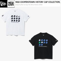 뉴에라 뉴에라 MLB 쿠퍼스타운 히스토리 캡 LA 다저스 반팔 티셔츠 화이트 13338680