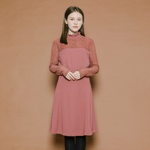 [SOUP] [숲] 모크넥 레이스 플레어 원피스(SV9OPM6)