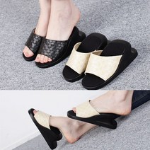그린섬 5.5cm 격자 다이어트 기능성 아웃솔 자세교정 여성 슬리퍼