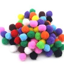 [홈앤스쿨] 칼라 뿅뿅이 (20mm) 폼폼이 솜방울 단색 혼합색상 일반, 화일트