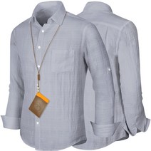 [95-130] 남자 린넨셔츠 남성 셔츠 그레이 와이셔츠 남방 남자셔츠 빅사이즈