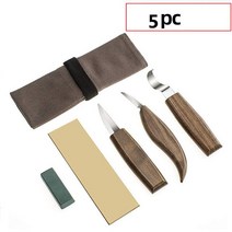우드카빙키트 조각끌 목공칼 접도 KUNLIYAOI 1/3/5/7/10/12pcs 나무 조각 도구 목공 손 세트 칼 DIY 필링 목각, [03] 5PCS
