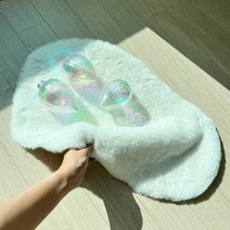 겨울인테리어 인조털 보들형 러그 미니 카페트