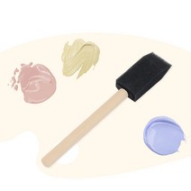 골든트리 붓자국없는 스폰지 붓 2.5cm 스펀지붓 페인트붓 폼브러쉬, 단품