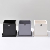 가꾸지오 무광택사각화분(대), 화이트