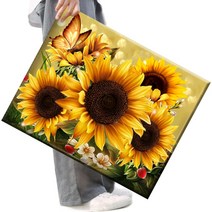 FASEN 3D 사랑의 해바라기 보석십자수 50 x 40 cm, FSE01.해바라기다섯송이