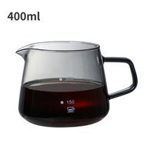 드립 커피 포트 유리 범위 서버 주전자 브루어 바리스타 퍼콜레이터, 400mlPot01