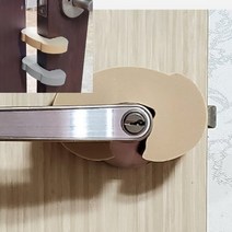 심플한 2P 도어쿠션 강화도어스토퍼 방문경첩 손낌방지, 그레이