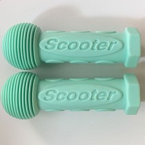 마이크로 킥보드 맥시 미니 손잡이 교체 부품 스쿠터 액세서리 핸들 커버 부드러운 고무 암 유모차 자전거 소프, 마카롱 하늘색 2종 무료스티커 벨스트리머, 마카롱 하늘색 2종 무료스티커 벨스트리머