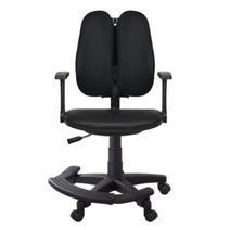 이편한의자 마블 3001 메쉬 의자 + 발 받침대, 블랙