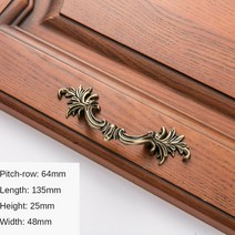 골동품 녹색 청동 캐비닛 가구 손잡이 옷장 서랍 주방 싱글 홀 링 레트로 장식, 01 8618-64