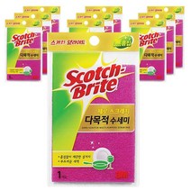 스카치브라이트 제로스크래치 다목적 수세미, 1개입, 10개