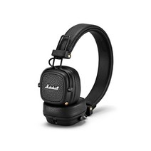 Marshall MAJOR III 무선 블루투스 헤드폰 모니터 마이크 헤드셋 포함 딥 베이스 스포츠 게임 팝 록 레트로 서라운드, 1.Black